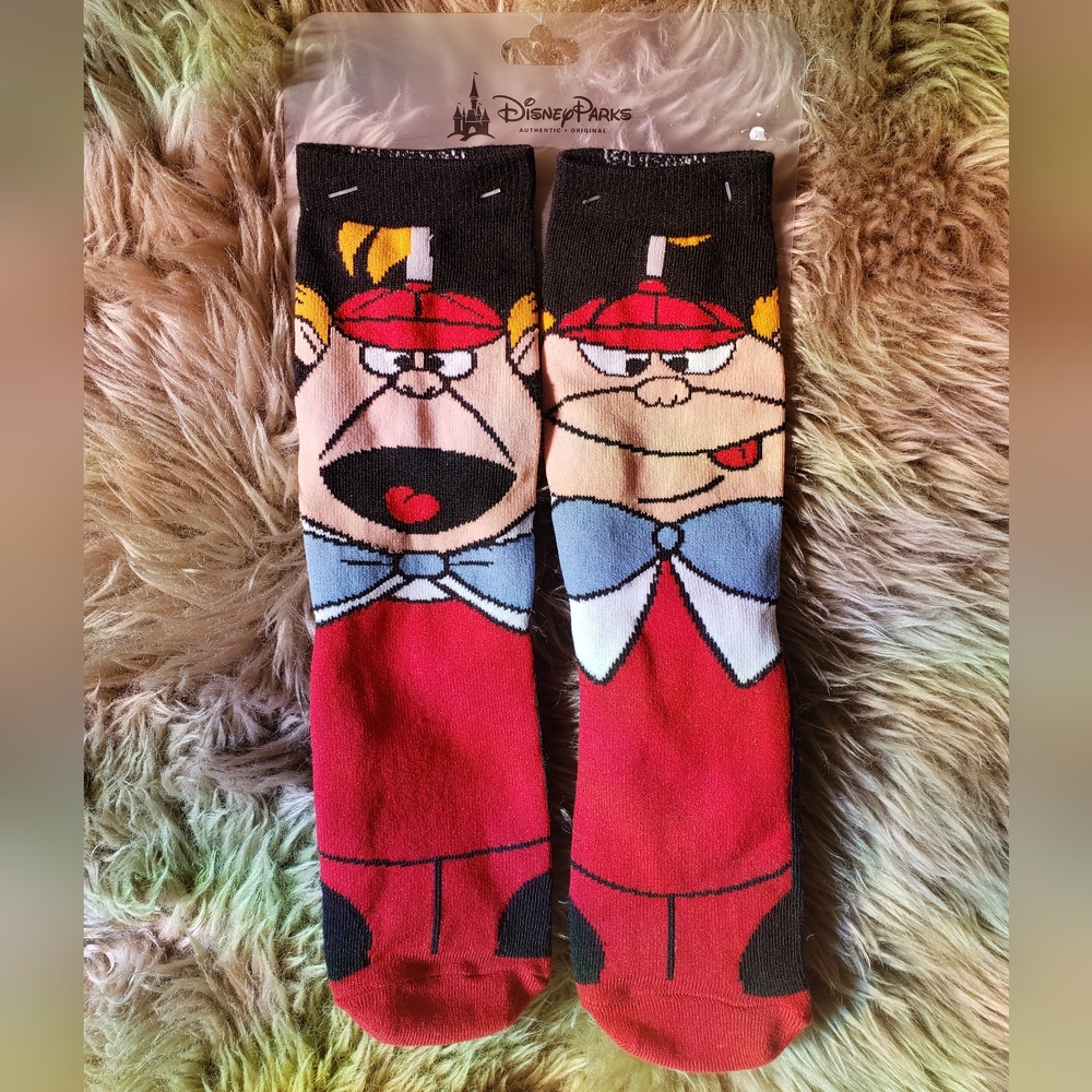 Tweedledum & tweedledee socks